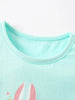 Children's Bunny Graphic Ruffle Hem T-Shirt by Simply Love
