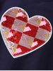 Children's Heart Sequin Ruffle Sleeve T-Shirt by Simply Love