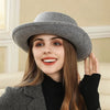 Vintage Bow British Retro Flat Top Hat for Women by FitiqueFit