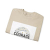 Courage wordcloud Sweatshirt | Fresh Start minimal renewal apparel by Tristan’s Treehouse