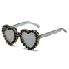 Peach Heart Rhinestone Sunglasses – Y2K INS Style by FitiqueFit