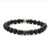 Epic Legendary Volcanic Stone Bracelet For Men And Women Lava Stone Stretch Yoga Bead Bracelet by Stevvex