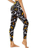 Cropped High-Rise Leggings – Moon Cat Print Workout Pants by FitiqueFit