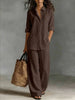 Women's Bohemian Cotton-Blend Top & Pants Set – Resort Lounge Co-ord by FitiqueFit