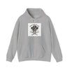 Western Skull Art Hoodie | gothic Americana, desert noir design by Tristan’s Treehouse