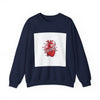 Anatomic Heart Patch Crewneck Sweatshirt | anti love graphic, punk Valentine by Tristan’s Treehouse