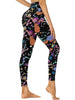 Cropped High-Waisted Leggings – Color Inkjet Print Workout Pants by FitiqueFit