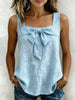 Women's Square-Neck Wide-Strap Sleeveless Tank Top by FitiqueFit