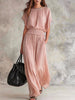 Women's Chiffon High-Waist Ruched Maxi Dress by FitiqueFit