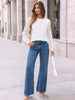 Lace Sleeve Crew Neck T-Shirt by Simply Love