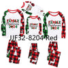 Parent-Child Christmas Homewear Suit Plaid Stitching Printing by My Store