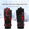 Children's Velvet Thickened And Warm Ski Gloves