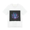 Neon Cyberpunk Skyline Tee | synthwave skyline, future city art by Tristan’s Treehouse