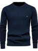 Texture Round Neck Long Sleeve Sweater