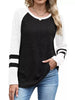 Ribbed Knit Raglan Long Sleeve T-Shirt by Simply Love