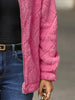 Women's Fuzzy Zip-Up Jacket with Pockets – Soft & Cozy Long Sleeve Outerwear by Stevvex