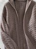 Cable Knit Open Front Hooded Cardigan by Wild and Free Boutique