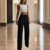 Women's High-Waisted Straight Leg Pants by FitiqueFit