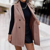 🖤 Women’s Sleeveless Blazer Vest – Trendy Business Casual by FitiqueFit