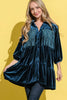 Fringe Detailed Velvet Shirt Dress – Velvet Shirt Dress, Fringe Detail Dress, Luxurious Shirt Dress, Elegant Velvet Dress, Playful Fringe Dress by Stevvex