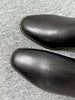 Women’s Retro Square-Toe Mid-Heel Chunky Leather Boots by FitiqueFit