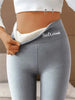 Women’s Fleece-Lined High-Waist Shark Leggings by FitiqueFit