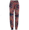 European And American Style Women Printed Pocket Casual Pants