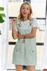 Adjustable Wide Strap Square Neck Overall Dress – Modern and Chic Square Neck Dress with Adjustable Straps and Trendy Overall Style by Stevvex
