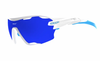 SH+ Sunglasses - RG 5800 White/Blue w/Blue Lens by Gizmo Gear (Cycling & Running)