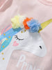 Children's Unicorn Graphic Round Neck T-Shirt by Simply Love