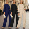 Solid Color Slim-Fit Long Sleeve Knit Jumpsuit | 3 Colors S–XXL by FitiqueFit