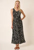 New Side Slit Flower Print V-Neck Sleeveless Dress For Women – Elegant and Feminine Sleeveless Dress with Flattering V-Neck and Side Slits by Stevvex