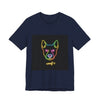 Neon Dog Face Tee — "Woof" Graphic T-Shirt by Tristan’s Treehouse