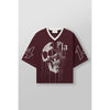 Drippy Skull Jersey – Unique Skull Graphic Tee, Hip-Hop Streetwear by Dog Mom Hat