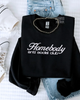 Homebody anti social club embroidered sweatshirt by Madness & Mayhem LLC