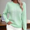 Women’s Textured Crew‑Neck Pullover Top by FitiqueFit