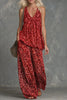 Women’s Leopard Print Sleeveless Top and Chiffon Pants Set by FitiqueFit