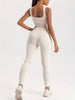 Women’s Ribbed Sleeveless Jumpsuit by FitiqueFit