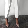 Women’s Solid Color 2-Piece Set – Long Sleeve Top & Pleated Pants Loungewear by FitiqueFit