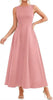 Women's Slim-Fit Long Vest Dress – A-Line High-Waist Sleeveless by FitiqueFit