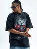 Men's Cat Graphic Vintage Wash T-Shirt by Simply Love