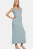Scoop Neck Wide Strap Tank Dress For Women – Simple & Classic, Flattering Scoop Neck, Comfortable Wide Strap Design by Stevvex