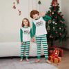 Parent-Child Christmas Suit Blue And White Striped Letters by My Store