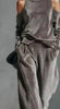 Women's Korean Velvet Long Sleeve Top & Pants Set by FitiqueFit