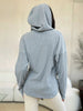 Culture Code Full Size Ribbed Zip Up Drawstring Hooded Jacket Women Trendy Jacket With Adjustable Hood For Women by Stevvex