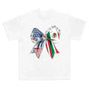 Mexico and USA Unity Fist T-Shirt – Mexican American Pride Graphic Tee for Men & Women by Dog Mom Hat