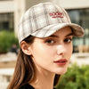 Women's Striped Checkered Embroidered Baseball Cap – 4 Colors by FitiqueFit