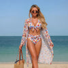 Women's Printed Bikini Three-Piece Swimwear Set by FitiqueFit