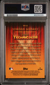 Graded 2023 Topps Chrome Yordan Alvarez #TT11 Topps in Technicolor Baseball Card PSA 10 Gem Mint
