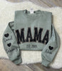 Leopard Mama Varsity With Names | Sweatshirt by The Neeley Design Co Wholesale